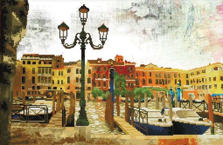 DIAMOND DOTZ Haft diamentowy Diamond Dotz Czekając na pasażerów 72x47cm SD10401