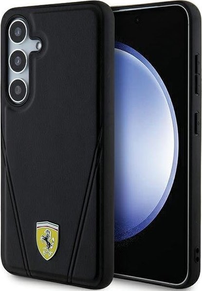 Ferrari FEHMS24MP3BAK S24+ S926 czarny/black hardcase Hot Stamp V Lines MagSafe