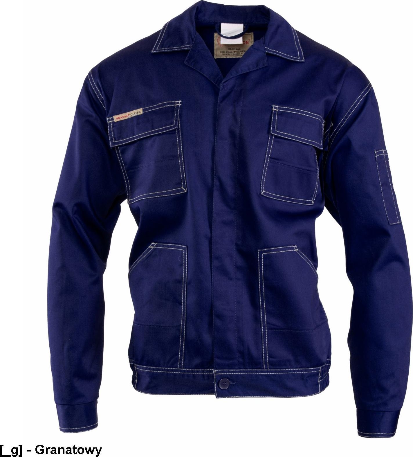 Polstar ABBL - BRIXTON CLASSIC BLUZA / ODBLASK, POLIESTER/BAWEŁNA (65% /35%), 290G/M2, - Stalowy/odblask 29