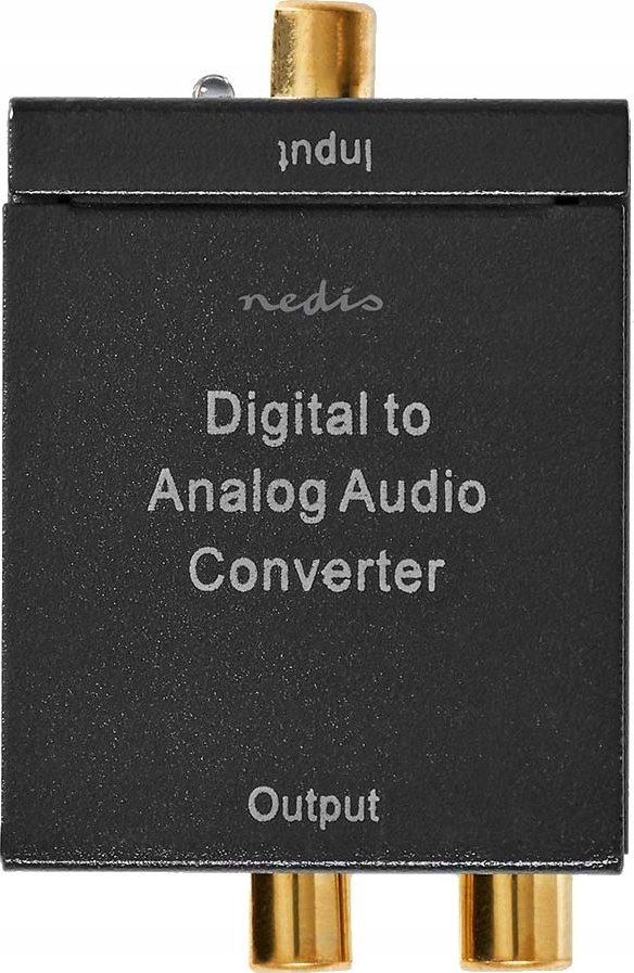 Adapter AV Nedis Nedis ACON2510BK konwerter plików audio Czarny