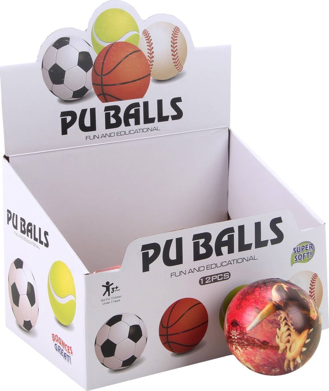 Trifox PIŁKA MIĘKKA PIANKOWA DINOZAURY