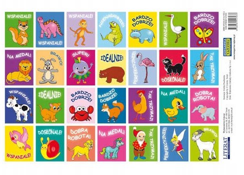Dialog Wydawnictwo Akademickie Naklejki motywacyjne Wspaniale!