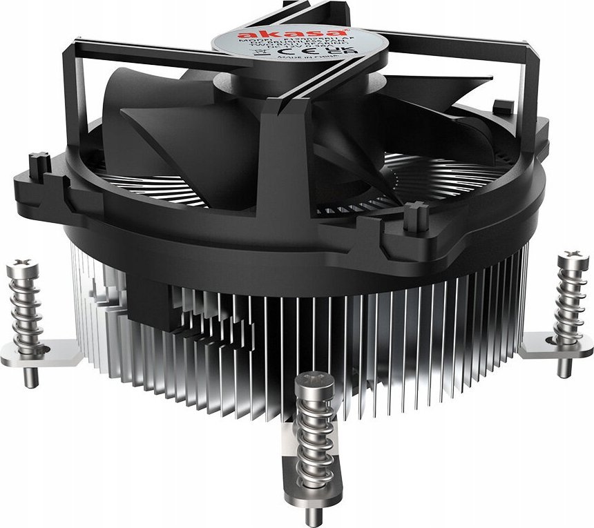 Chłodzenie CPU Akasa Akasa AK-CC6608BP01 Low Profile CPU-Khler - Sockel LGA 1700, 63,2 mm Hhe