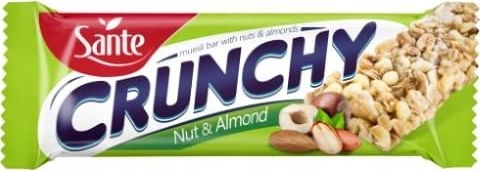 Sante Baton Crunchy Orzech i Migdały SANTE 40g - 25 sztuk karton