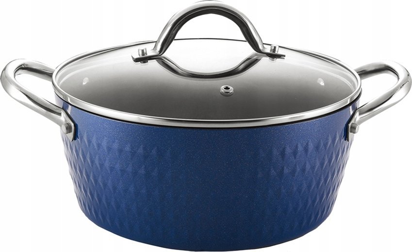GARNEK INDUKCJA POWŁOKA DIAMENTOWA DIAMOND COOKWARE 4 LITRY 24CM