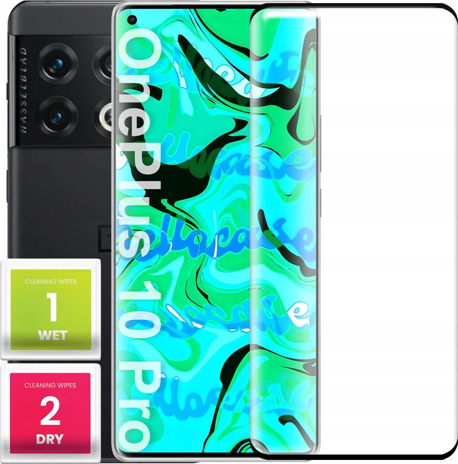 Szkło Hartowane PREMIUM Do OnePlus 10 Pro (Curved, Pełne 5D, 9H, Ochronne)