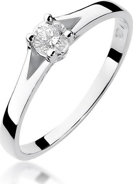 Best Diamonds złoty pierścionek z brylantem 0.20ct 12