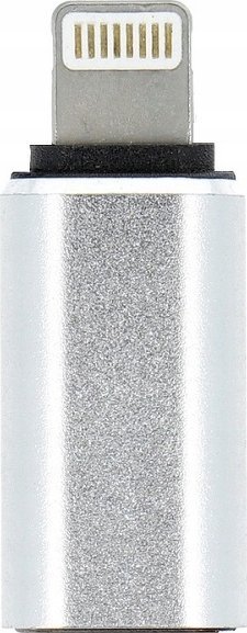 Adapter USB OEM Adapter Typ C (żeński) do Lightning (męski) srebrny