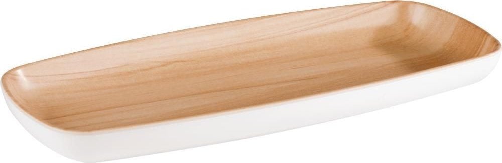 Fad Frida 27x12x2.5 cm Melamin Hvid/Trælook,1 stk