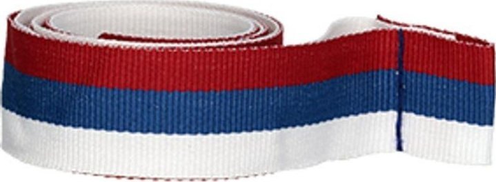 Victoria Sport Wstążka 20 mm - biało-niebiesko-czerwona