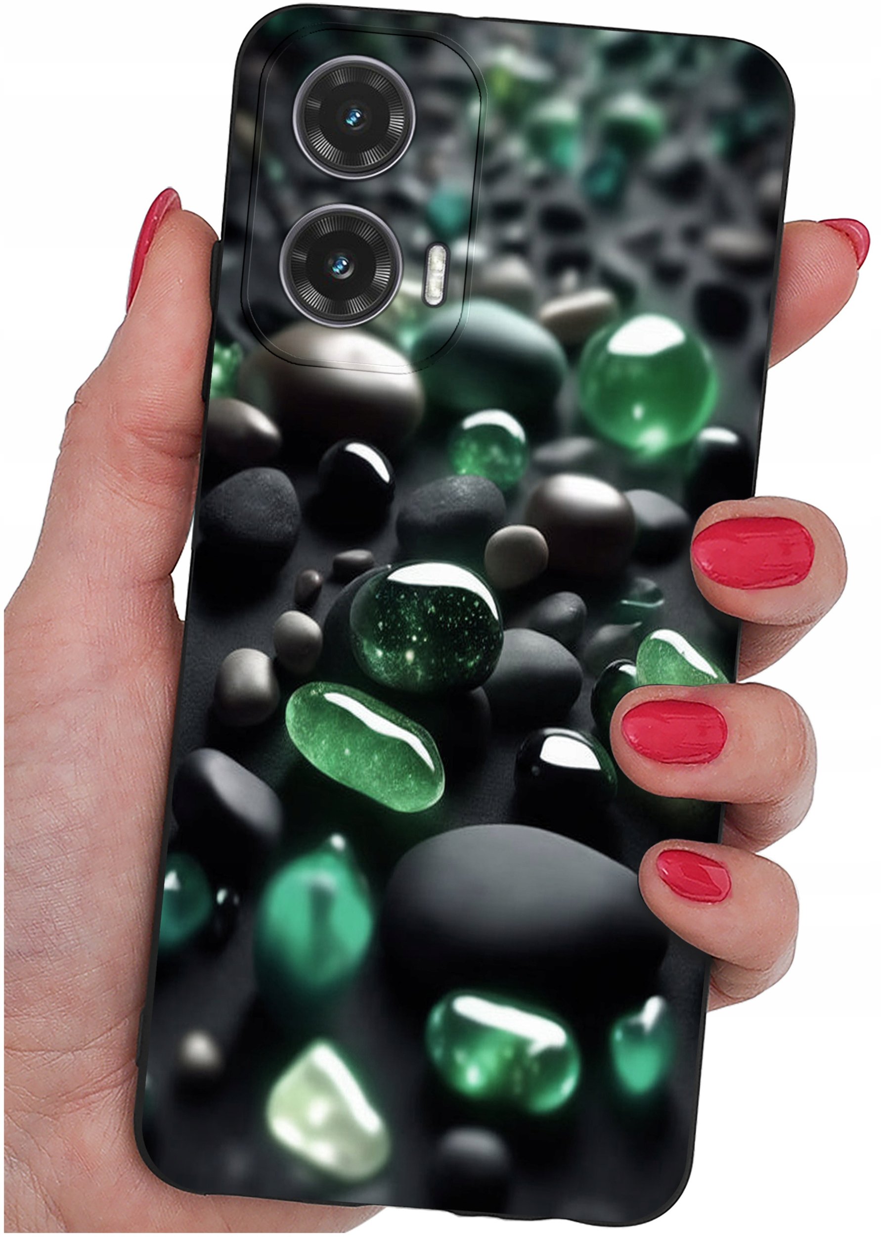 Etui do Motorola Moto G35 5G WZORY |SILIKONOWE MATT CASE + SZKŁO 9H