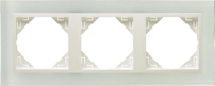 Efapel EFAPEL CRISTAL RAMKA 3-KROTNA SZKŁO LODOWY 90930 TCG