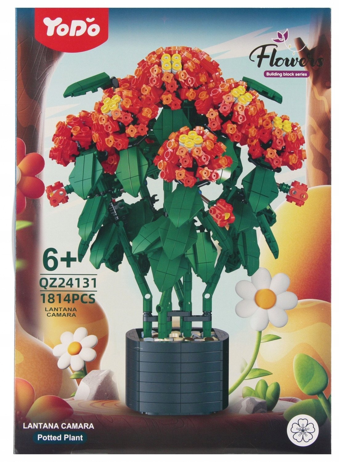 KLOCKI KONSTR KWIATY 1814SZT 29X41X6 MC PUD 18