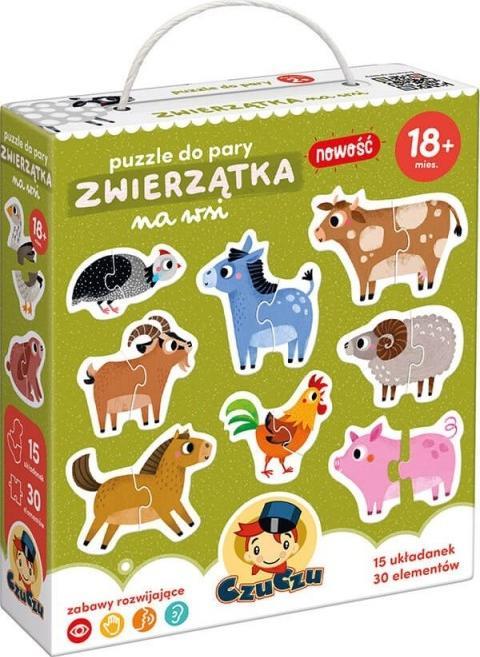 Czuczu Puzzle do pary - Zwierzštka na wsi