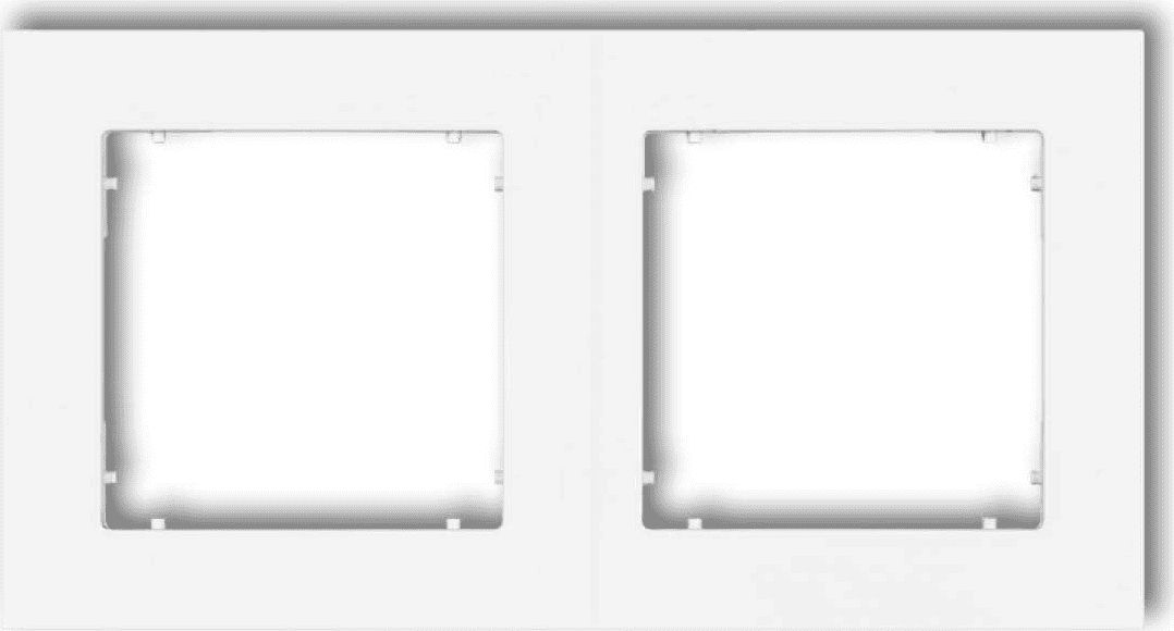 Karlik MINI Ramka podwójna biała (MR-2)