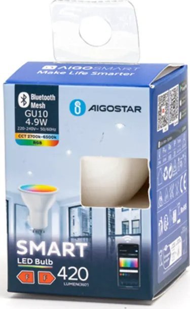 Aigostar Żarówka smart MESH smart GU10 4.9W RGB+CCT Żarówka smart MESH smart GU10 4.9W RGB+CCT