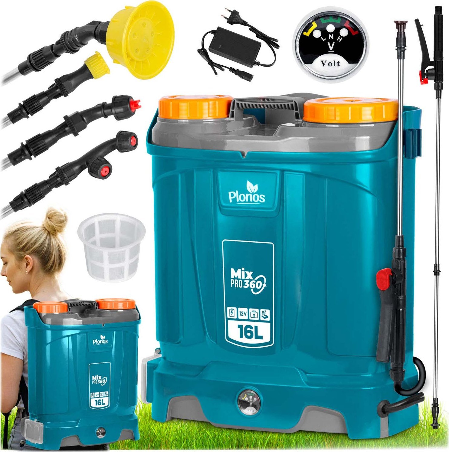 Opryskiwacz akumulatorowy z mieszalnikiem Plonos PL-604