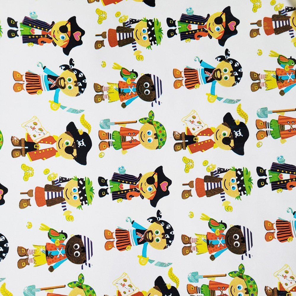 Papier biały dzieci do prezentów 57cmx20m 20m224