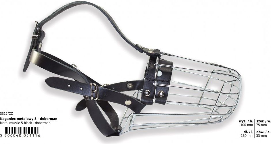 Dino Kaganiec metalowy - 5 Doberman