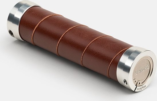 Brooks Chwyty BROOKS SLENDER LEATHER GRIPS, Brown, Rozmiar 130/100 (NEW)