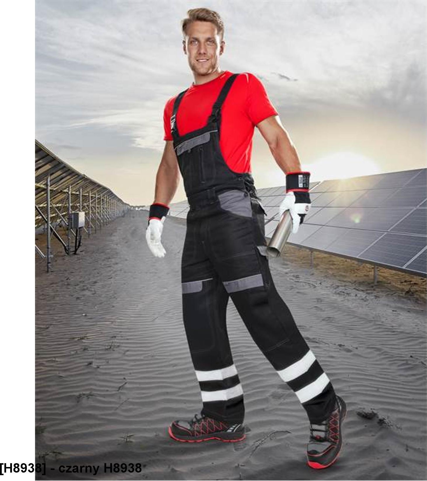 Ardon OGRODNICZKI Z PASAMI ODBLASKOWYMI Ardon - COOL TREND 6 kieszeni, pasy i wypustki odblaskowe, - czarny H8938 60