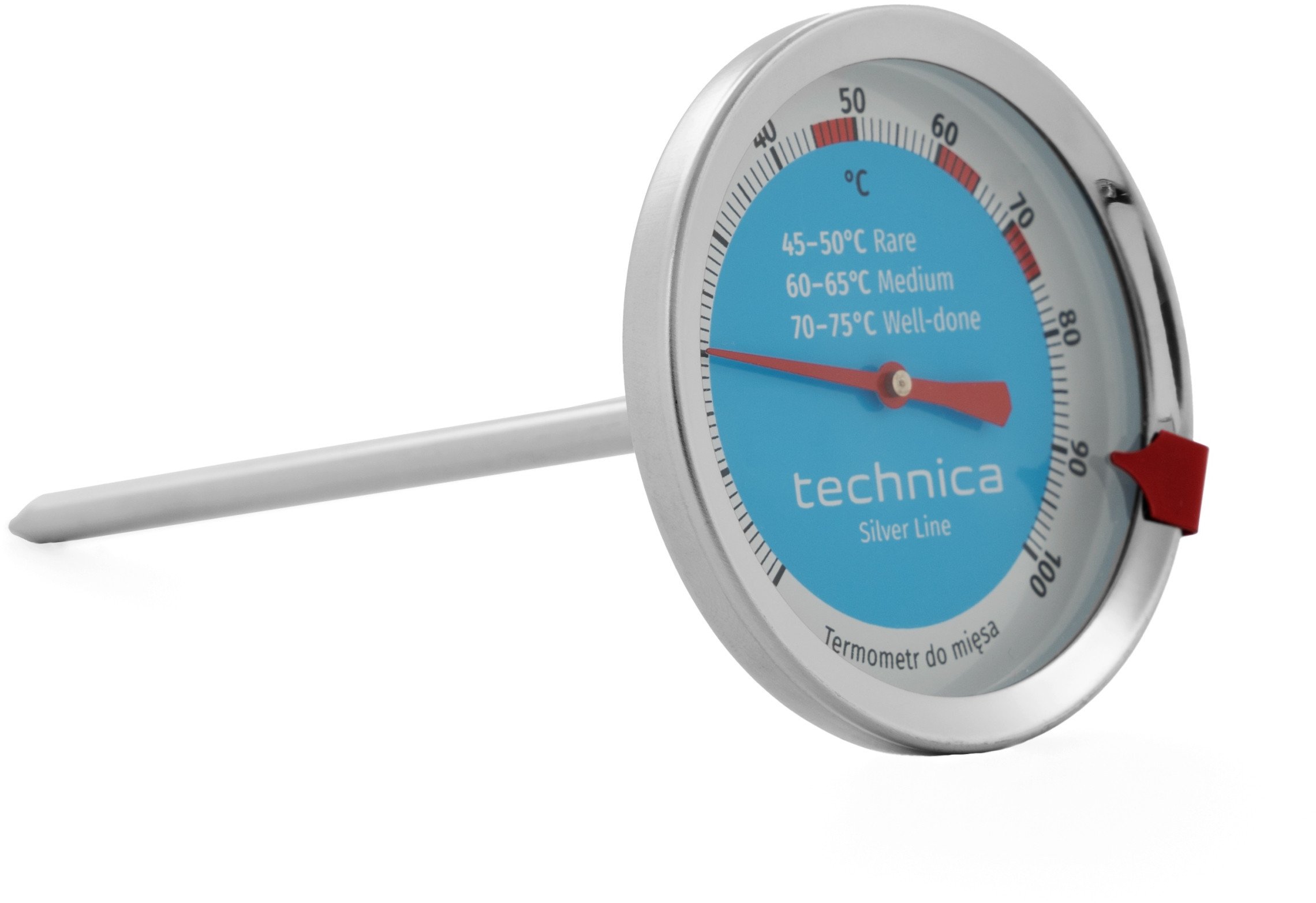 Termometr do mięsa od 0 do 100C | TECHNICA, Silver Line