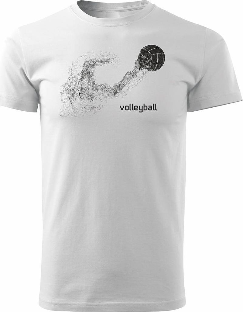 Topslang Koszulka z piłką do siatkówki siatkówka Volleyball męska biała REGULAR L