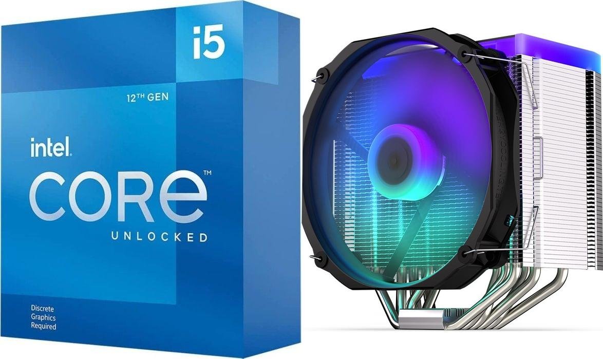 Procesor Intel Core i5-12600KF, 3.7 GHz, 20 MB, BOX (BX8071512600KF) + "Endorfy Fortis 5 ARGB (EY3A010)