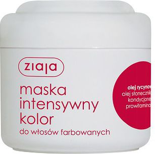 Ziaja Maska do włosów intensywny kolor olej rycynowy 200 ml