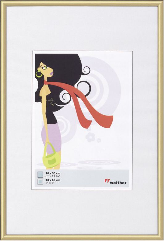 Ramka Walther New Lifestyle, 20x30, plastikowa, Złota (KV030G)