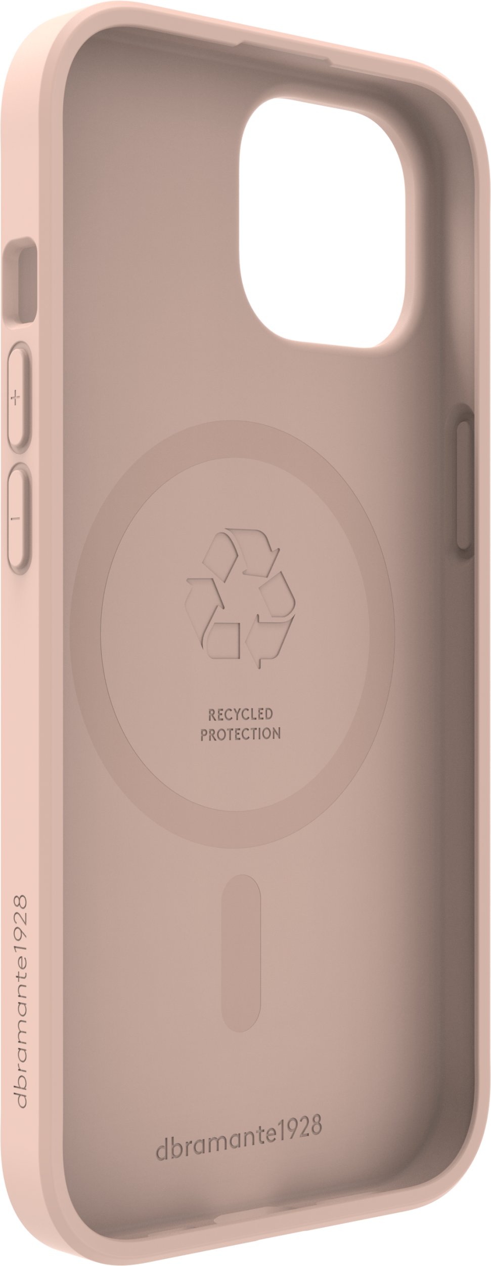 dbramante dbramante1928 Greenland Pro - Tylny pokrowiec na telefon - kompatybilny z MagSafe - Kunststoff - różowy kolor piaskowy - dla Apple iPhone 15