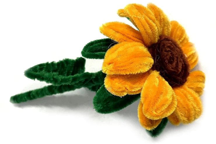 Druciki kreatywne florystyczne 10szt pomarańczowy 15 mm.