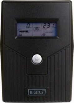 Digitus UPS Line-Ineractive LCD BASIC, 600VA/360W, 1x12V/7Ah, AVR, 2x Schuko CEE 7/3