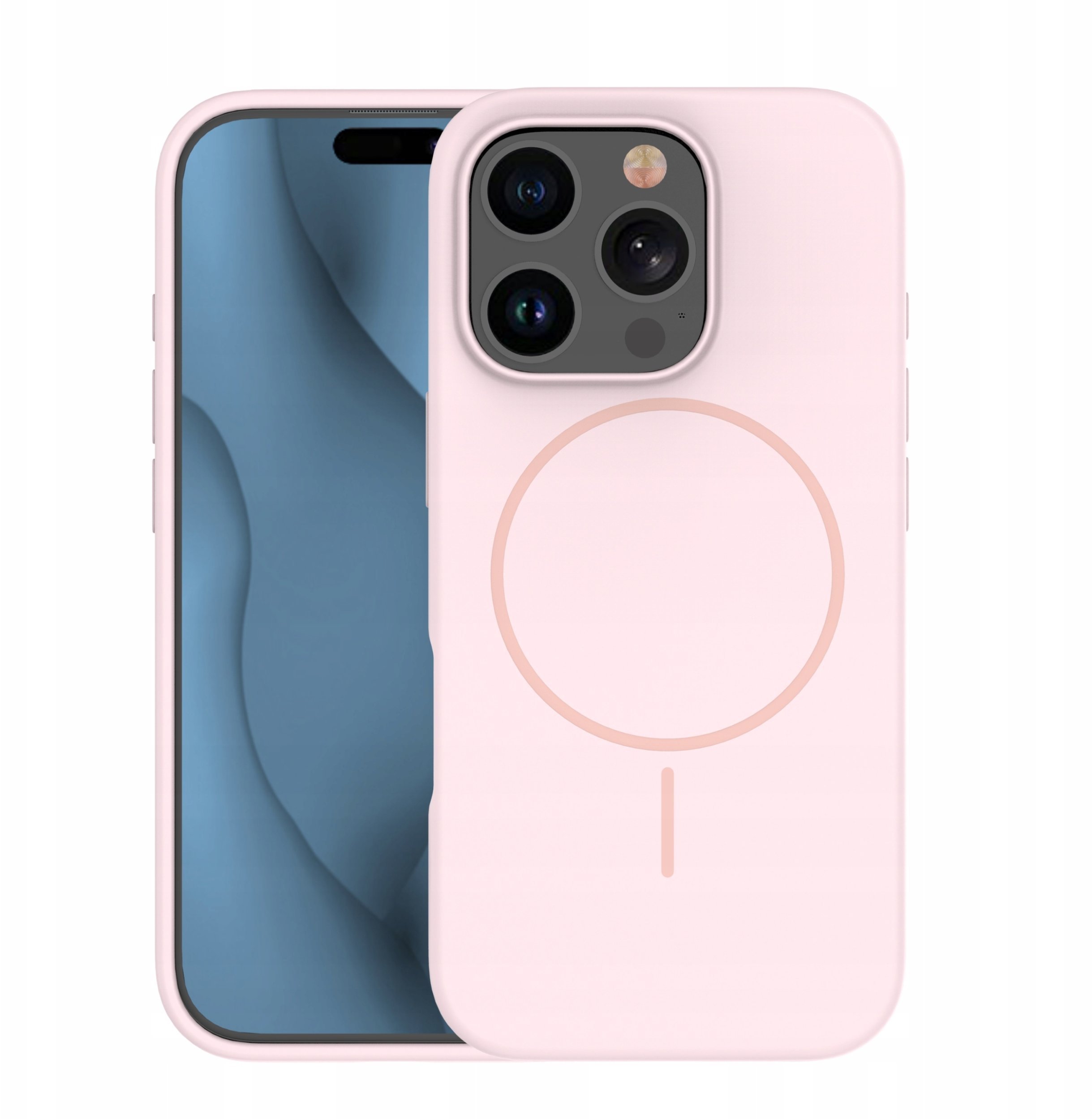 Nakładka Silicone Thin Magsafe case do iPhone 17 Pro jasnoróżowy