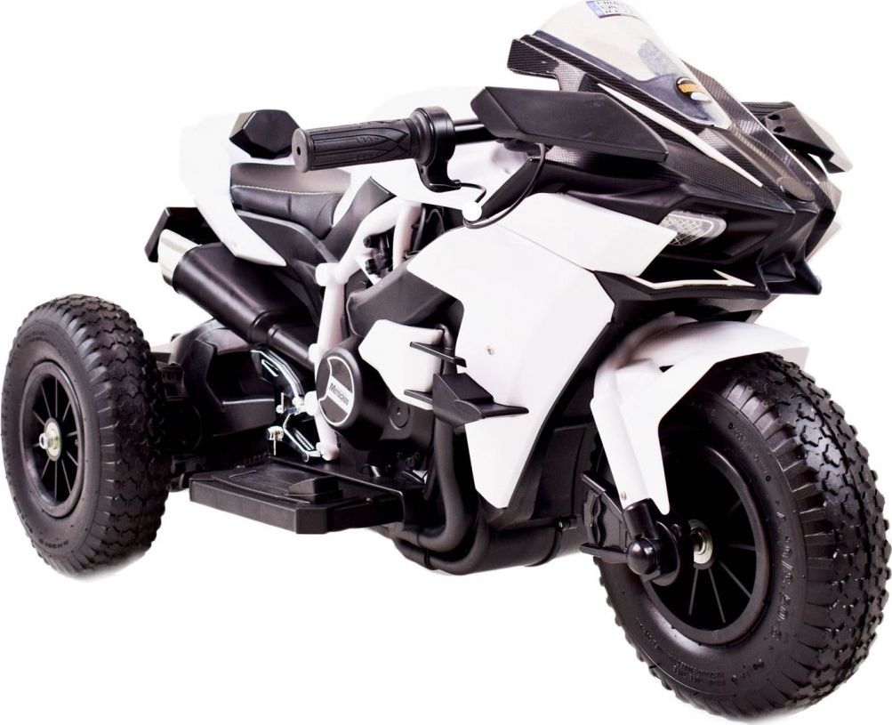 Import SUPER-TOYS SUPER ŚCIGACZ 12 V, NOWOCZESNA BRYŁA, ŚWIECĄCE KOŁA, GAZ W MANETCE, DWA SILNIKI/MOTOR-H