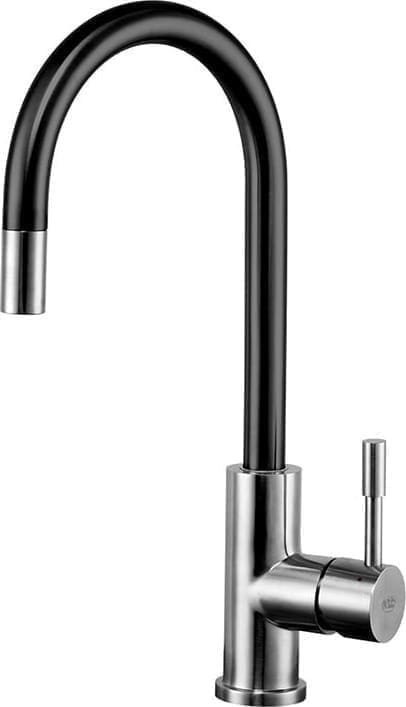 Bateria kuchenna Blue Water Lima stojąca stal szlachetna szczotkowana z elementami czerni (BW-5901730613193)