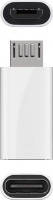 Adapter USB Goobay 55550 USB-C - microUSB Biały (55550)