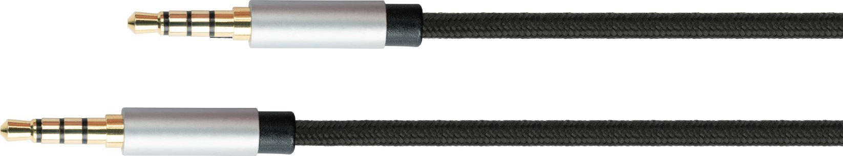 Kabel PYTHON Python Audiokabel 4-pol. Klinkenstecker, schwarz 1,5m