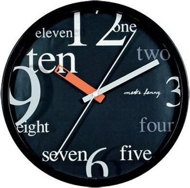 Perfect Zegar ścienny czarny 25 cm uniwersalny