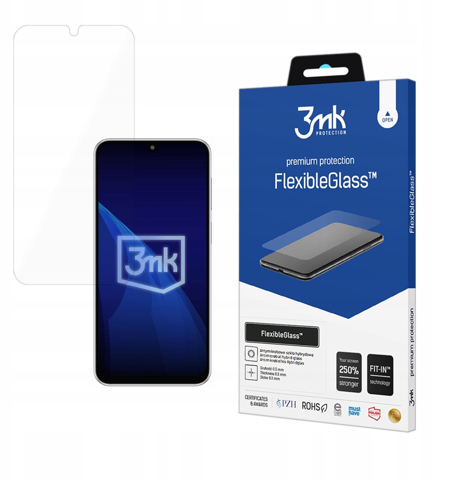 Szkło hybrydowe 3MK FlexibleGlass do Samsung Galaxy M36