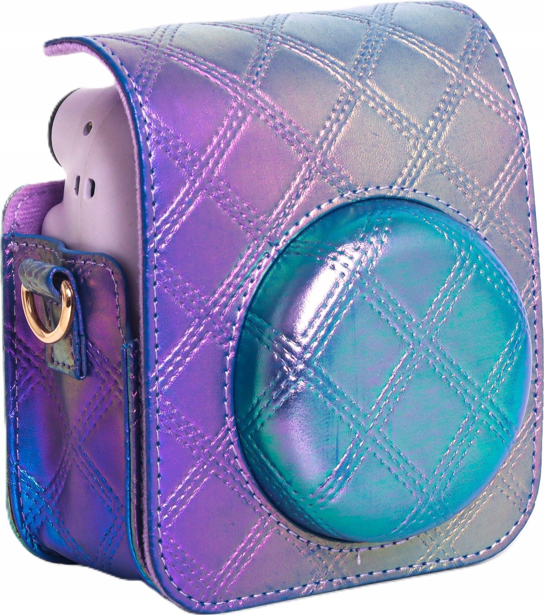 Futerał Etui Pokrowiec Case Osłona Do Fujifilm Fuji Instax Mini 12 / Wielokolorowy / Holograficzny