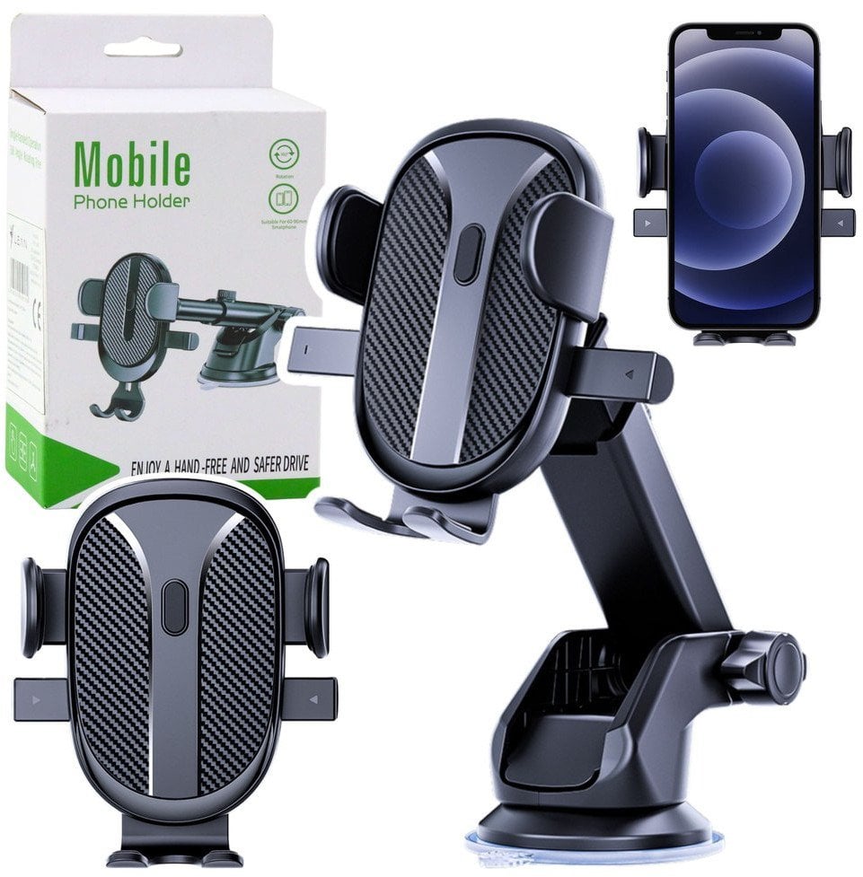 Mocny Uchwyt Samochodowy Na Szybę Kokpit Kratki Czarny