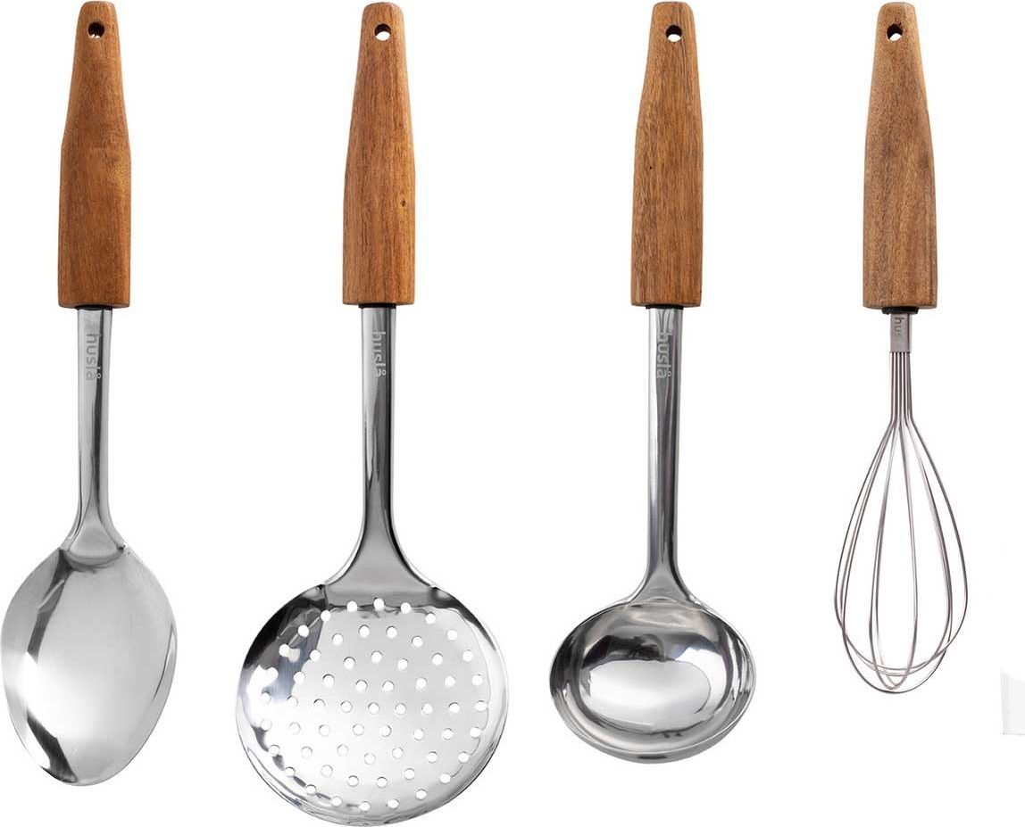 Husla ZESTAW PRZYBORÓW KUCHENNYCH HUSLA DREWNO AKACJOWE 73952