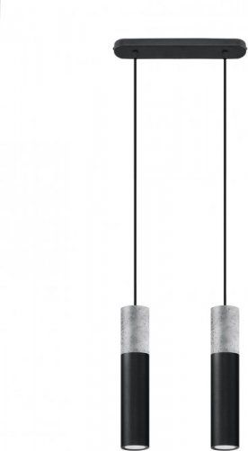 Lampa wisząca Sollux Lampa wisząca BORGIO 2 czarny
