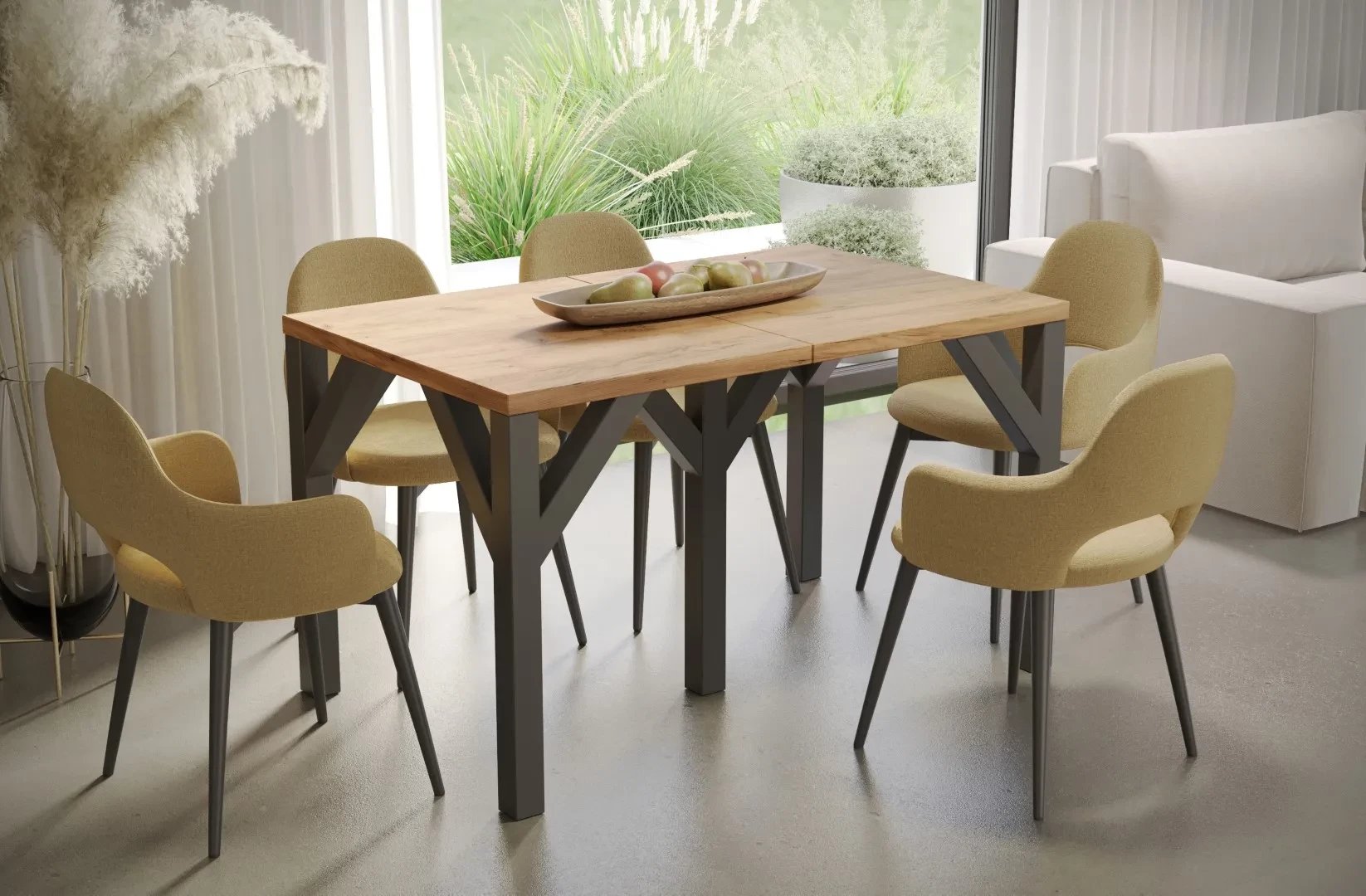 Stół rozkładany DUNAJ 130(240)x90 dąb złoty craft ENDO