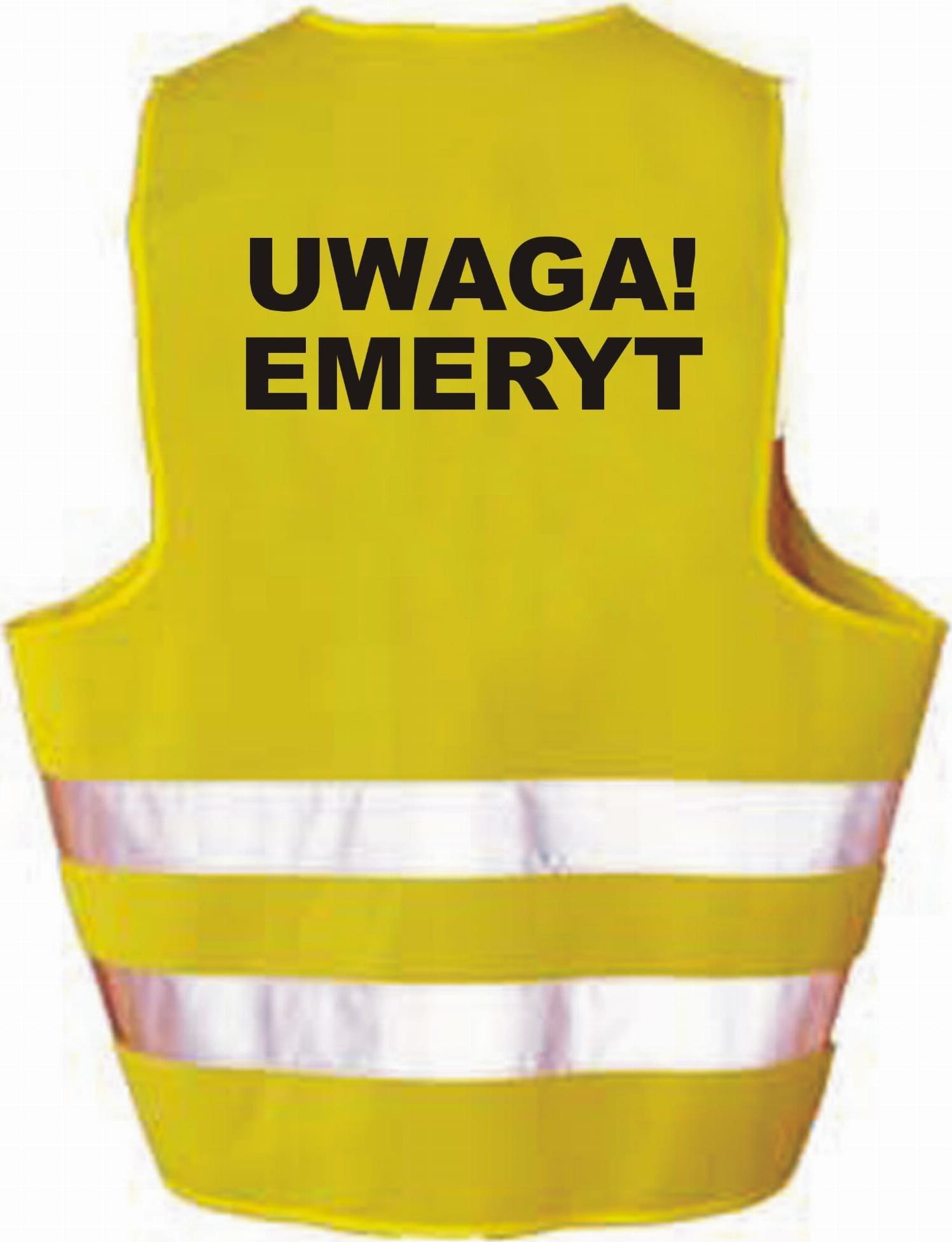 libres Kamizelka Odblaskowa Imprezowa Uwaga Emeryt