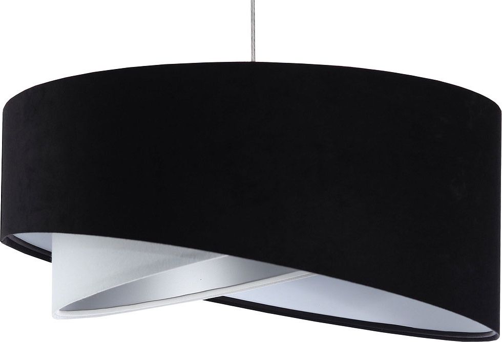 Lampa wisząca Lumes Czarna welurowa lampa wisząca do salonu - EX993-Nadox