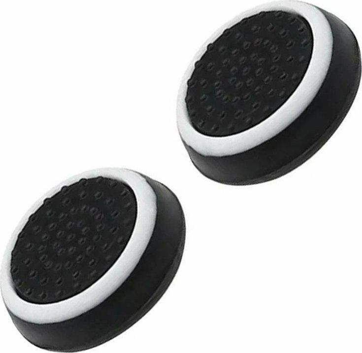 Aptel NAKŁADKI na GAŁKI Analogowe do Padów XBOX PS 2szt czarno-białe KX11G