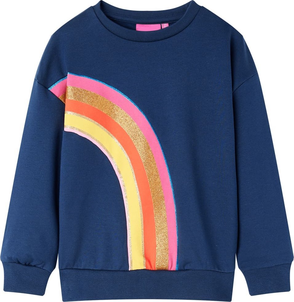 vidaXL Bluza dziecięca, granatowa, 140