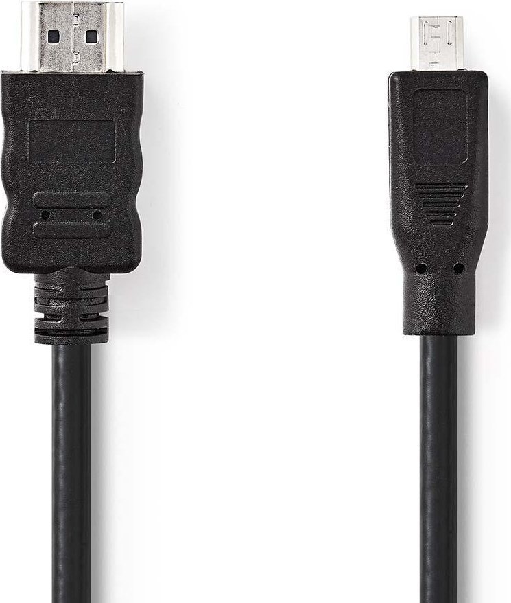 Kabel Nedis Nedis CVGB34700BK20 kabel HDMI 2 m HDMI Typu A (Standard) HDMI Typu D (Micro) Czarny